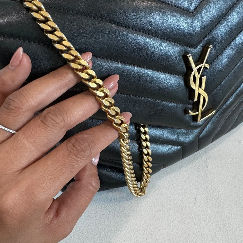 Yves Saint Laurent chevron quilted